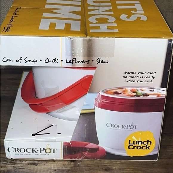 2 NWT Crockpots Lunch Size Pink/Red/1 person 20 oz Food Warmers - Picture 8 of 9